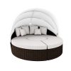 ROUND DAY BED COMPLETE WITH CANOPY &  CUSHION (LCO/028/002)