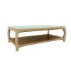 COFFEE TABLE 135 x 70 CM WITH GLASS TOP (LCO/030/015)