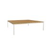 LOUNGE TABLE WITH TEAK WOOD TOP (LCO/045/021)