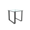 SIDE TABLE WITH GLASS TOP (LCO/061/012)