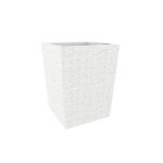 Loom Crafts Outdoor Garden Furniture A white PLANTERS trash can on a white background.