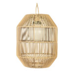 Loom Crafts Outdoor Garden Furniture An OUTDOOR FLOOR LANTERNS hanging light with a glass shade.
