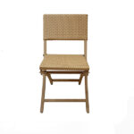 Loom Crafts Outdoor Garden Furniture A FOLDING CHAIR & TABLE SET (LCO/068/001) on a white background.