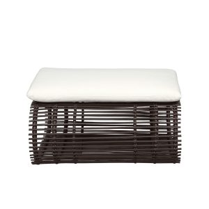 Loom Crafts Outdoor Garden Furniture A OTTOMAN LCO/087/004 with a white cushion.