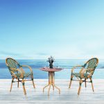 Loom Crafts Outdoor Garden Furniture A MARILYN LCCH.006.001 with a view of the ocean.