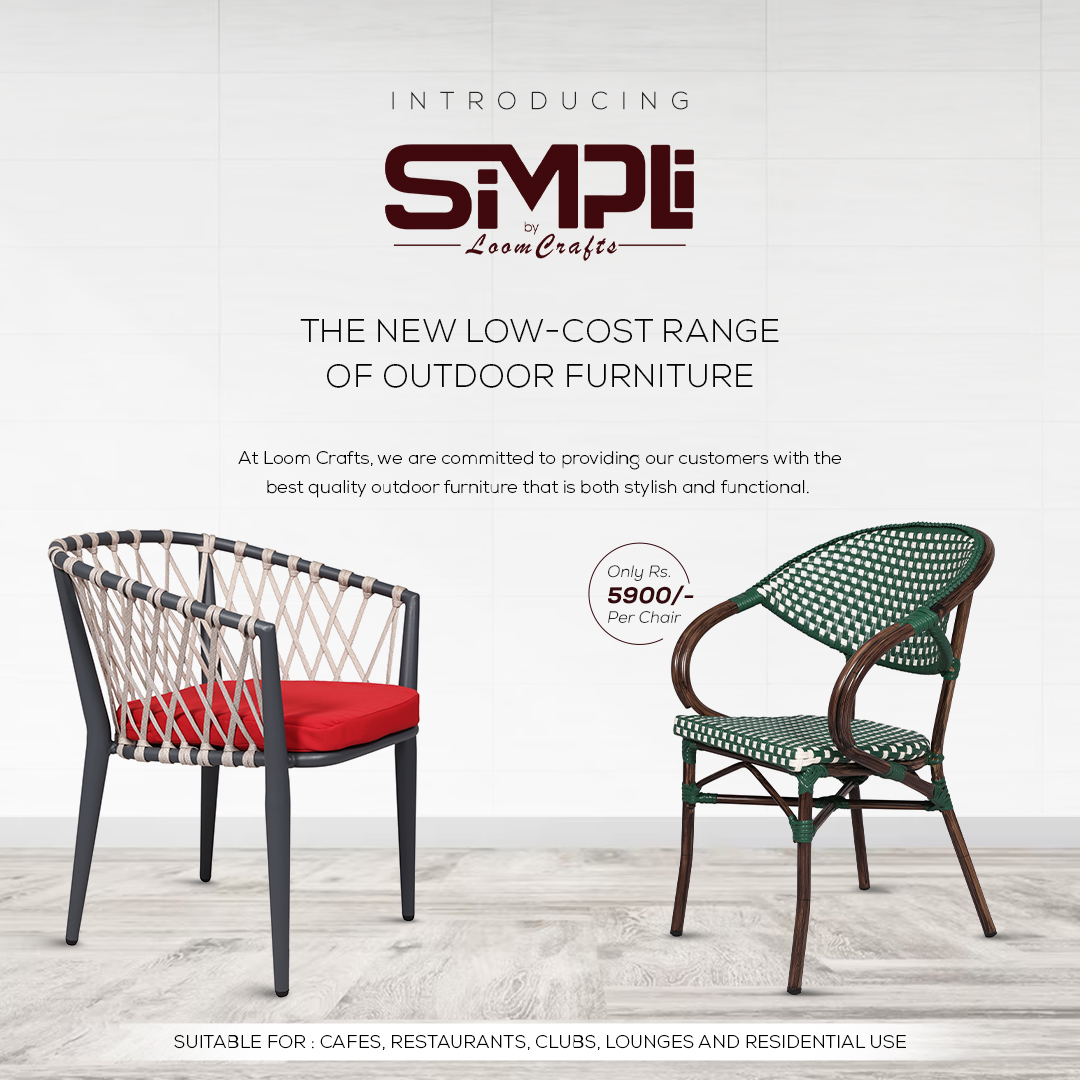 The new smpi range of outdoor furniture.